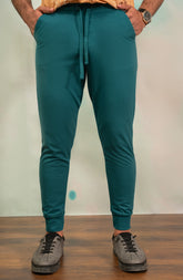 Teal Green Knit Joggers